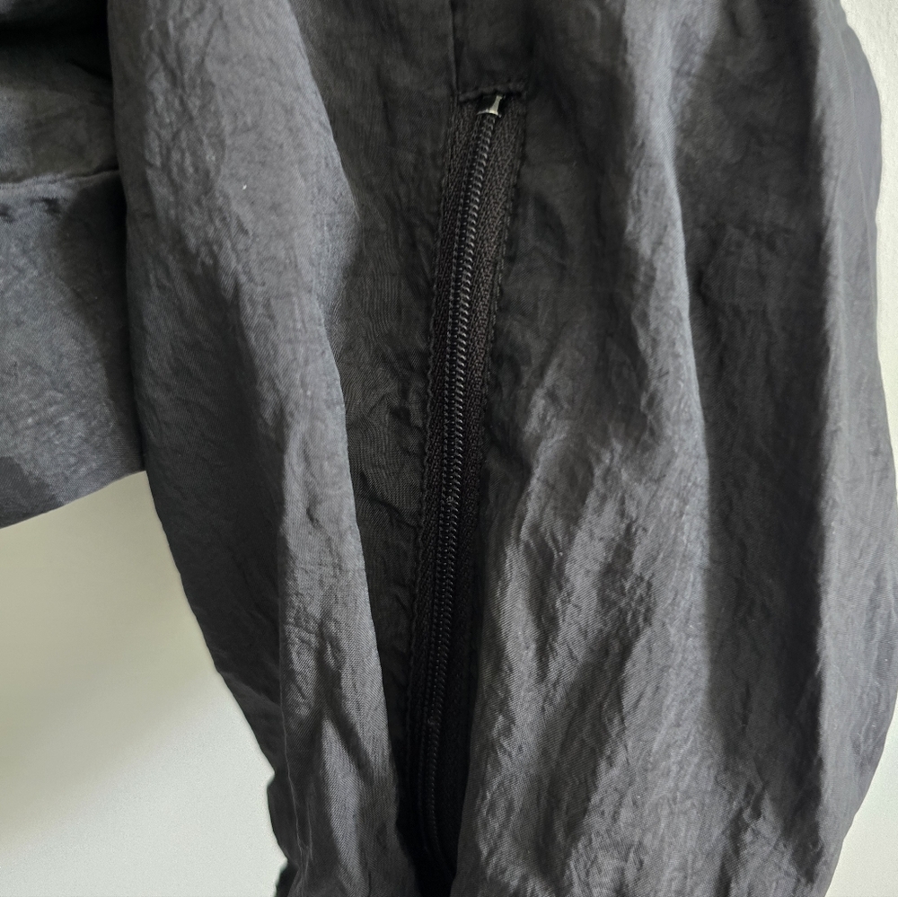 Vintage 90s Nike Boys Windbreaker Track Pants Black White Nylon Xl - Picture 2 of 6